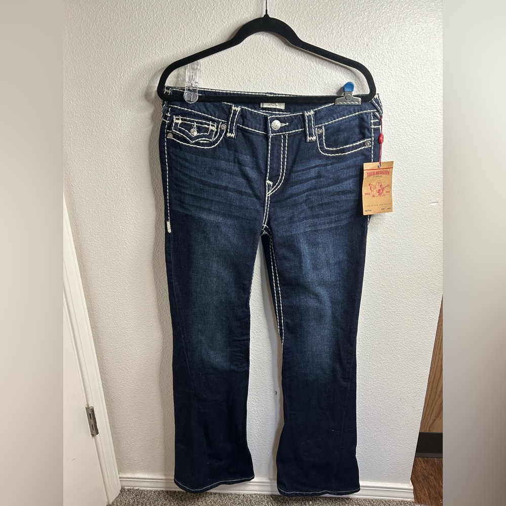 True Religion Women's Dark Blue Jeans
